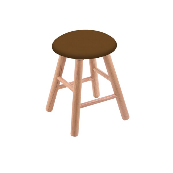 Oak Vanity Stool, Natural Finish, Canter Kiwi Green Seat